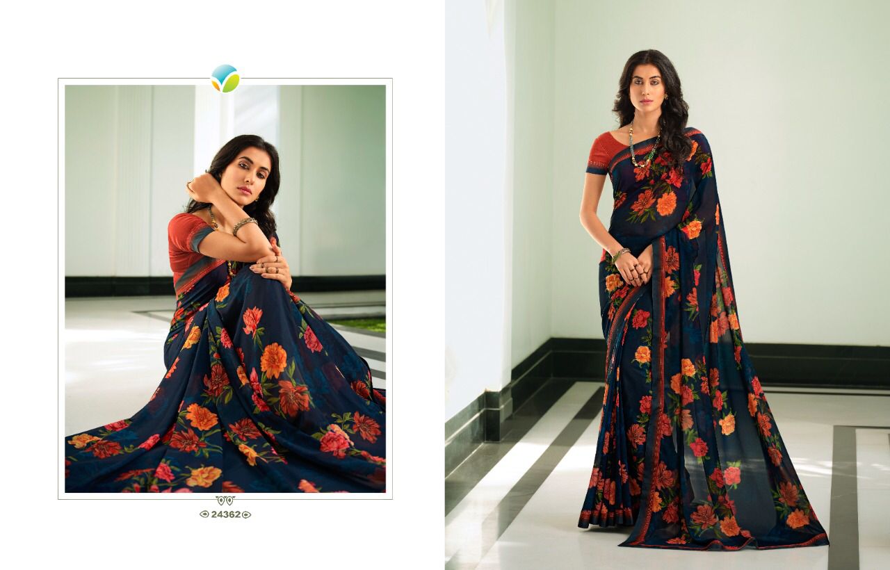 GC GAURVI 0.3 Georgette Daily Wear Sarees Catalog